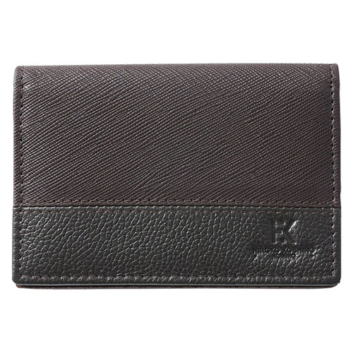 ヒロココシノ・オム 名刺入れ 約75×110×18mm・牛革/合成皮革 チョコ 22519004 ヒロココシノ・オム 名刺入れ 約75×110×18mm・牛革/合成皮革 チョコ 22519004