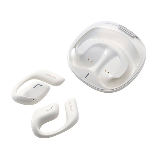 エレコム オープンイヤー型ワイヤレスヘッドホン スノーホワイト LBT-OWS01WH エレコム オープンイヤー型ワイヤレスヘッドホン スノーホワイト LBT-OWS01WH