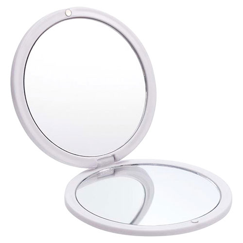 ダブルコンパクトミラー 通常の鏡/2倍率の拡大鏡 約φ75×9mm 22553312 ゲーム おもちゃ 本 | 関連単語 かわいい 小学生 子供 機 テレビ 2...