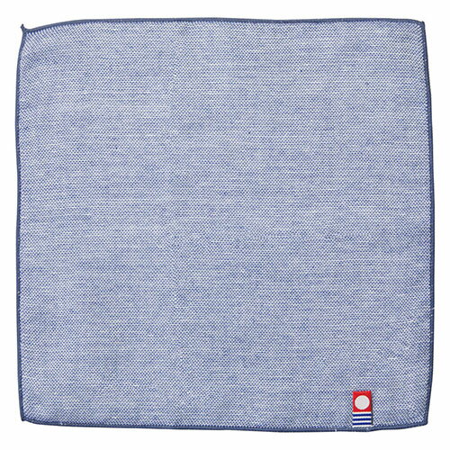 今治ガーゼ&パイル ミニハンカチ ネイビー 約220×220mm　日本製 22554216 ハンカチ エチケット テッシ..