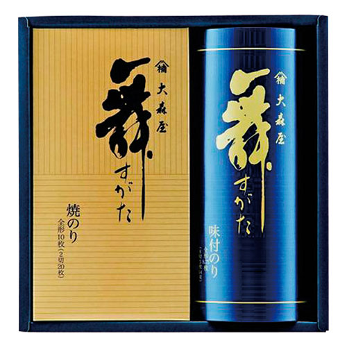 大森屋 舞すがた海苔詰合せ (エコパッケージ) SG-20 味付のり(8切5枚14袋)・焼のり(2切20枚)×各1 22533301 ギフト お歳暮 お中元 お祝い 見舞い | 関連単語 結婚 出産 引出物 お返し 銀婚式 金婚式 初節句 お年玉 御見舞 暑中 残暑 陣中 餞別 土産 香典 贈り物