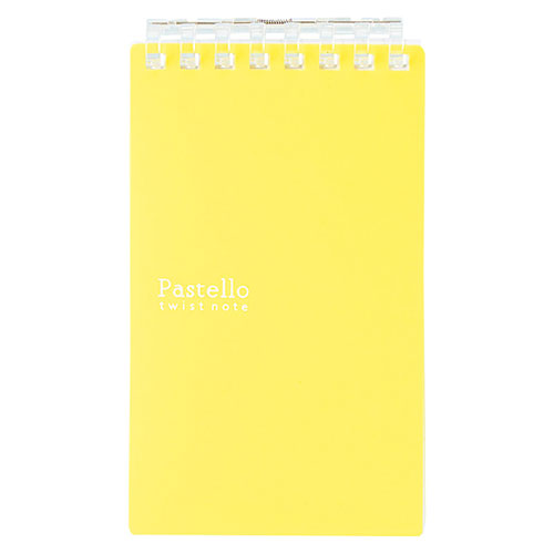 LIHIT LAB. Pastello ツイストノート(メモサイズ) 約125×72×12mm イエロー 22553115 文具 筆記 備品| ..