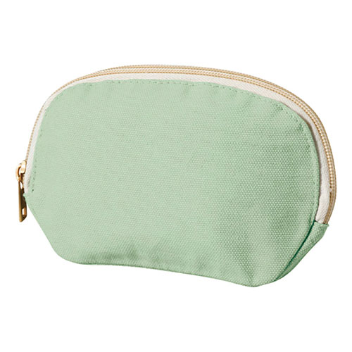 キャンバスラウンドティッシュポーチ マチ付きで見た目以上の収納力・推し活にもオススメ オリーブ 225..