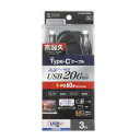 サンワサプライ USB20Gbps Type-Cケーブル PD60W 3m ブラック KU-20GCCP6030 PC パソコン スマホ タブレット | 関連単語 モニター アーム 液晶 保護 マウス ssd ディスク hdd ルーター アダプタ フラッシュ LAN 無線 有線 ケーブル メディア プレーヤー sd カード(2)