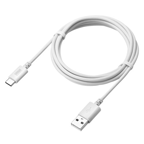 サンワサプライ USB 2.0 Type-Cケーブル C-A 2m ホワイト KU-CA20W PC パソコン スマホ タブレット | 関連単語 ケーブル メディア プレーヤー sd カード クーラー cpu ハブ キーボード テンキー 機器 ネット スマートフォン 携帯電話 アクセサリー iPhone パーツ