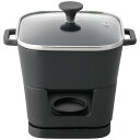 イシガキ産業 デリッシュライフ スクエアポット14cm蓋付コンロセット (18.5×14.5×6cm・鉄鋳物・ふた強化ガラス) 4135-049 調理 料理 キッチン | 関連単語 おろし 絞り タナース プーン おたま ボウル フライパン しゃもじ 袋 パック 食品 弁当 俵 おむすび