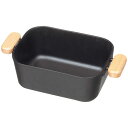 イシガキ産業 デリッシュライフ 鉄鋳物コンパクト天ぷらポット (25×14.5×8cm天ぷらポット1個・鉄鋳物、天然木) 4135-025 調理 料理 キッチン | 関連単語 千切り カッター 着火 保存 容器 ビン おろし 絞り タナース プーン おたま ボウル フライパン しゃもじ 袋