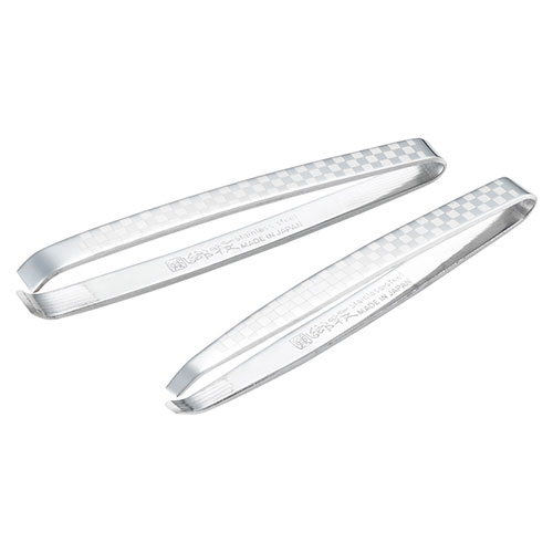 郷技 市松模様毛抜き ペアセット 幅広(全長約75×5.5mm)・先細(全長約75×2.5mm)×各1 日本製 22526404