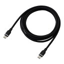 エレコム USB2.0ケーブル(USB Type-C - USB Type-C/100W対応/なめらか) 2m ブラック MPA-CC5PSSA20BK PC パソコン スマホ タブレット | 関連単語 iPhone パーツ iPad 周辺機器 メモリ Android ドライブ USB ストレージ フラッシュメモリー コンパクト モニター(2)
