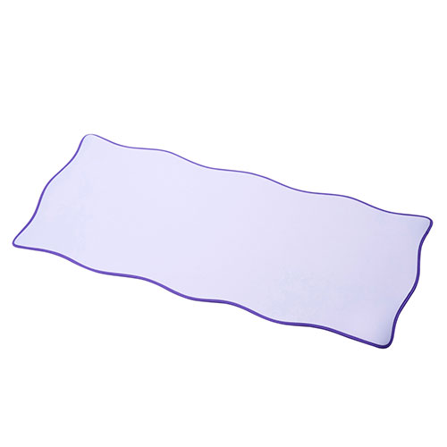 人気 冬 お歳暮 ギフト クリスマス プレゼント エレコム ウェーブ×バイカラーデスクマット UKIU パープル MP-UKDM01PU