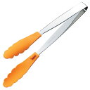 田辺金具 抗菌耐熱ストッパー付マルチトング300 オレンジ TK-1405 調理 料理 キッチン | 関連単語 焼型 トング ヘラ 茶こし スライサー カップ ...
