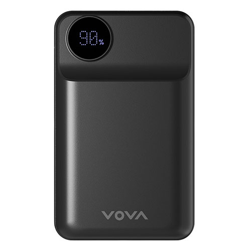 FlukeForest 無線充電 20,000mAhモバイルバッテリー VOVA 22.5W ドット液晶残量表示でバッテリー状況が一目で分かる ブラック FF-VA121-BK PC パソコン スマホ タブレット | 関連単語 周辺機器 メモリ Android ドライブ USB ストレージ フラッシュメモリー