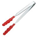 【5本セット】 田辺金具 N抗菌耐熱カラートングスリム(中) 250mm レッド TK-0132X5
