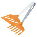 【5本セット】 田辺金具 マルチグリルトング(小) オレンジ TK-4116X5
