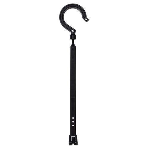 【5個セット】 日動工業 万能フッカー300mm 単管フック付 なんでも束ねてどこでも吊るせる ブラック BH-300LH-BKX5 家具 収納 照明 | 関連...