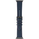 LEPLUS NEXT Apple Watch 38/40/41/42mm バンド CORVIN ベーシックレザーバンド ネイビー LN-AW41B32NV(2)