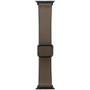 LEPLUS NEXT Apple Watch 38/40/41/42mm バンド CORVIN 裏面ラバーマグネットレザーバンド ダークブラウン LN-AW41B43BR(2)