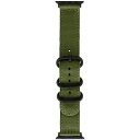 LEPLUS NEXT Apple Watch 42(Series 1,2,3)/44/45/46/49mm バンド CORVIN 3バックルナイロンバンド カーキ LN-AW49B20KA(2)