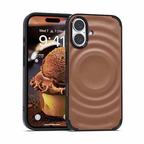 miak ミアック SCOOP MagSafe対応ケース アイスクリームモチーフの立体デザイン for iPhone 16 モカムース MA27628i16 PC パソコン スマホ タブレット | 関連単語 ハブ キーボード テンキー 機器 ネット スマートフォン 携帯電話 アクセサリー iPhone パーツ iPad