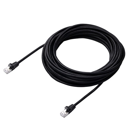 エレコム Cat7 LANケーブル(高耐久) 高速光通信に最適な10ギガビットイーサネット(10GBASE-T) 10m ブラック LD-TWSM/BK100
