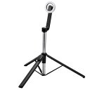 エレコム スマートフォン用マグネット三脚(Bluetoothリモコン付き) ロングタイプ 最大140cm ブラック P-STSRM01100BK