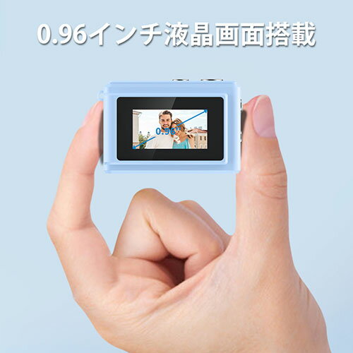 創造生活館のSAC 手のひらサイズのミニカメラ 超軽量 アクセサリー感覚でカバンに取り付け レトロ風 ブラック SMC01-BK | カメラ 撮影 写真 オーディオ 関連単語 デジカメ 三脚 ケース ショルダー リュックス トラップ 一眼レフ アクセサリー レンズ レンズキャップ 充電器 偏光｜アングル2