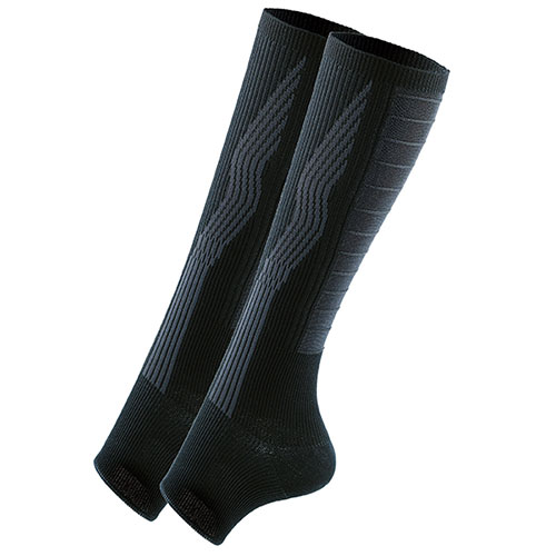 サンスマイル 歩きの達人 あし軽サポーター2枚組 ブラック Lサイズ グッと持ち上がる グングン歩けて疲れにくい SNSM-62659