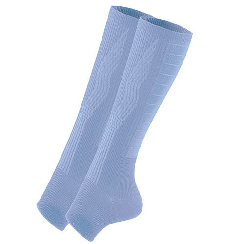 サンスマイル 歩きの達人 あし軽サポーター2枚組 ブルーグレー Mサイズ グッと持ち上がる グングン歩けて疲れにくい SNSM-62970