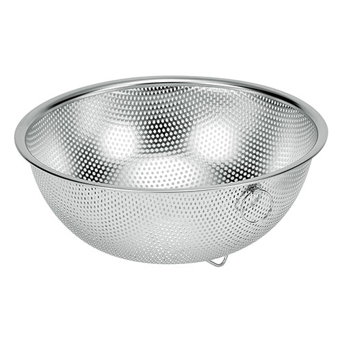 シェフズボウル ST足付パンチングボウル(リング付) 24cm 扱いが楽で傷つきにくい丈夫な素材のステンレ..