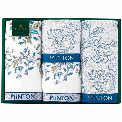 ミントン フェイス・ウォッシュタオルセット【34×75cmフェイスタオル2枚・34×35cmウォッシュタオル2枚..