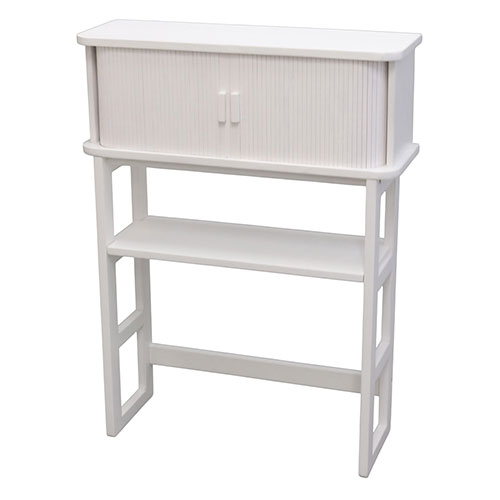 オスマック ジャバラ扉のコンソールテーブル ホワイト KTXTB-6080W ソファ チェア ボード テーブル 棚 ..