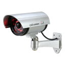 ARTEC 防犯ダミーカメラ(人感センサーライトタイプ)ステッカー付 人を感知して赤色LEDが点灯 防水仕様で屋外設置も安心のダミーカメラ 作動中ステッカー付 ATC36597 | カメラ 撮影 写真 オーディオ 関連単語 ブース ケーブル インターフェース スマホ iphone マイク