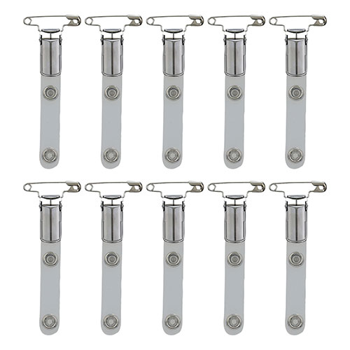 人気 冬 お歳暮 ギフト クリスマス プレゼント 西敬 金属バンドクリップ 10個入(B-310) ピン付きでしっかり固定 多様な名札ケースに対応する万能クリッ...