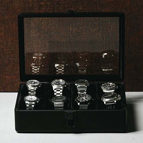 エスプリマ プレミアム タイムボックス 8本用 腕時計を美しく保管 高級感のあるデザイン ブラック SE54030BK 家具 収納 ラック | 関連単語 キャビネット 本棚 ベンチ収納 扉付き収納 カラーボックス 書類ラック テレビボード ディスプレイラック 隙間収納