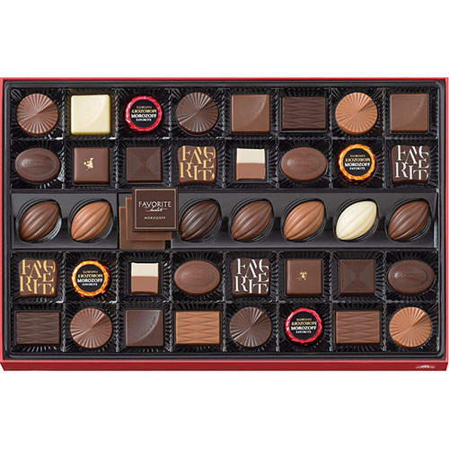 モロゾフ フェイバリット【チョコレート×42】 チョコレート本来のおいしさや個性豊かな素材とのマリアージュ V6065514 ギフト お歳暮 お中元 お祝い 見...