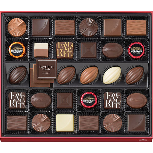 モロゾフ フェイバリット【チョコレート×32】 チョコレート本来のおいしさや個性豊かな素材とのマリアージュ V6065535 ギフト お歳暮 お中元 お祝い 見...