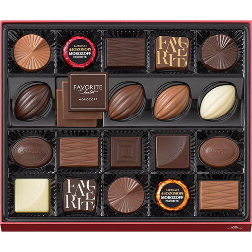 モロゾフ フェイバリット【チョコレート×22】 チョコレート本来のおいしさや個性豊かな素材とのマリアージュ V6065528 ギフト お歳暮 お中元 お祝い 見...