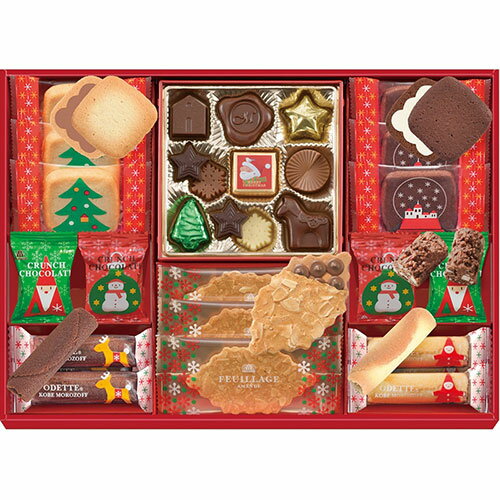 モロゾフ クリスマスロイヤルタイム【オデット×12、クリスマスファンシーチョコレート×11、クランチチョコレート×4、ファヤージュ×3】 V6066600 ギフ...