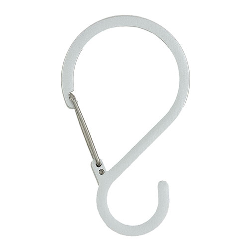 楽天創造生活館【10個セット】 蝶屋物産 Sフックカラビナ 中 S字型で掛けやすい 多用途に使える軽量カラビナフック シルバー ATC46808X10 家具 収納 ラック | 関連単語 キャビネット 本棚 ベンチ収納 扉付き収納 カラーボックス 書類ラック テレビボード ディスプレイラック