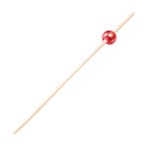 【50本入×5セット】 ヤマコー 用美 業務用 ビーズ串9cm 赤 yamaco21600X5 食器 | 関連単語 薄型 洋食器 大容量 カップ セット 割れに...