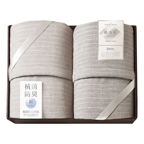 ミューファン 銀の糸 五重ガーゼケット 抗菌防臭加工2P K61307825 タオル | 関連単語 バスタオル フェ..