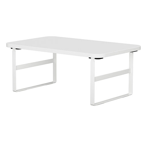 ナカバヤシ シンプルデスクトップラック 幅40cm 工具不要で組立簡単なハイタイプ さらに目線アップで疲..