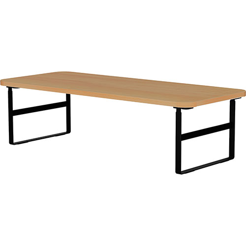 ナカバヤシ シンプルデスクトップラック 幅60cm オーク 工具不要で組立簡単なハイタイプ さらに目線ア..