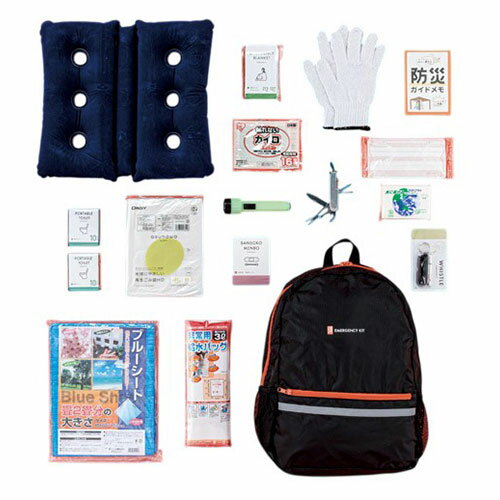 安心防災17点セット 災害時に役立つ防災グッズ17点を厳選したセット K60710119 女性 防災 | 生理用品 ..