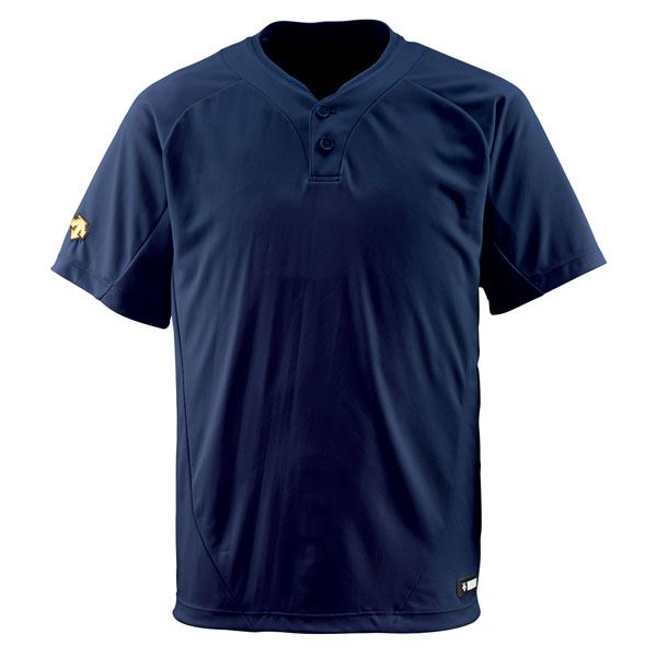 スポーツ・アウトドア 野球・ソフトボール ウェア 関連 デサント（DESCENTE） ベースボールシャツ（2ボタン） （野球） DB201 Dネイビー XA