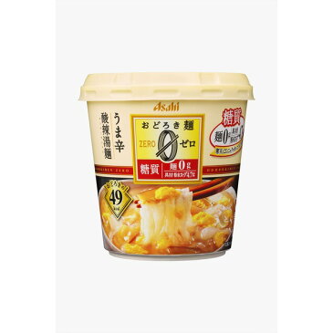 食品 関連 【まとめ買い】アサヒフーズ おどろき麺0（ゼロ） 酸辣湯麺 24カップ入り（6カップ×4ケース）