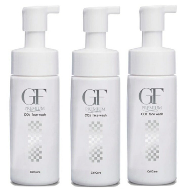 商品名セルケア GFプレミアム 炭酸洗顔フォーム150ml 3個セット仕様■内容量：150ml全成分海水、BG、グリセリン、ココイルグリシンK、ペンチレングリコール、コカミドプロピルベタイン、コカミドDEA、マルチトール、炭酸Na、ヒトオリゴペプチド-1、塩化Na、レモンエキス、ラウリルグルコシド、ユズ果皮油、ユーカリ葉エキス、ベタイン、セージ葉エキス、セイヨウキズタエキス、サボンソウエキス、ゴボウ根エキス、オランダカラシエキス、フェノキシエタノール、エチドロン酸、エタノール広告文責 有限会社ワイズギフト電話番号 050-3612-6714メーカー名 セルケア生産国 日本商品区分 化粧品＊当店の化粧品は、適切な環境で保管しています。また、化粧品の使用期限につきましても厳格に管理しています。安心して、お買い求めください
