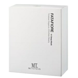 商品名MT ファータフィオーレ IV ディープマスク 34g×15枚入【業務用】仕様■内容量：34g×15枚入【使用方法】マスクをフィルムから優しくはがします。※柔らかい素材のため、破れないようご注意ください。表裏はありません。口の位置に合わせてシート下部を貼り、あごからフェイスラインにかけて密着させます。次に、目の位置に合わせてシート上部を貼り、額、目の下を覆うように密着させます。マスクの目・口部分の小さなシートは、乾燥が気になる目元・口元・首元などに重ねてご使用いただけます。20〜60分を目安に放置後、マスクをはがしてください。余分な美容液はふき取りまたはなじませてください。※業務用IV ショットと併用いただくことをおすすめします。全成分水、グリセリン、エチルヘキサン酸セチル、DNA−Na、デキストラン硫酸Na、アラントイン、パンテノール、アデノシン、トチャカ、グリチルリチン酸2K、トチャカエキス、ナイアシンアミド、オウゴン根エキス、チャ葉エキス、コラーゲンエキス、ヒアルロン酸Na、ヨモギ葉エキス、ドクダミエキス、ユズ果実エキス、スクロース、ツボクサエキス、加水分解コメタンパク、ダイズタンパク、ベタイン、シア脂、トリ（カプリル酸／カプリン酸）グリセリル、ステアリン酸PEG−100、ステアリン酸グリセリル、ポリソルベート60、塩化K、水添ポリデセン、ヒドロキシアセトフェノン、セルロースガム、フィチン酸Na、カプリリルグリコール、トリデセスー6、（C11−13）イソアルカン、BG、1，2−ヘキサンジオール、DPG、グリコール酸、乳酸、ポリアクリル酸Na、ローカストビーンガム、スーパーオキシドジスムターゼ、ペンチレングリコール、安息香酸Na、クエン酸広告文責 有限会社ワイズギフト電話番号 050-3612-6714メーカー名 MT METATRON FATAFIORE生産国 日本商品区分 化粧品＊当店の化粧品は、適切な環境で保管しています。また、化粧品の使用期限につきましても厳格に管理しています。安心して、お買い求めください
