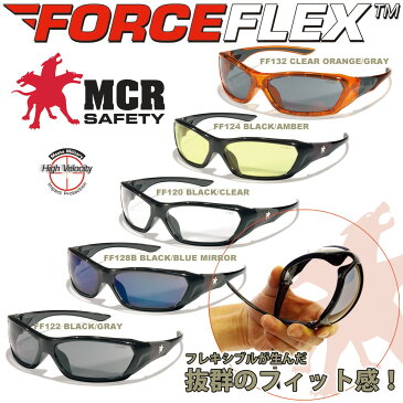 メンズ メガネ ネジっても、踏んづけても壊れない 使いやすい FORCEFLEX・フレキシブルフレームサングラス FF120：ブラックフレーム/クリアレンズ