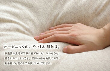 掛け用カバー Organic cotton お子様にも安心 洗える布団カバー セミダブルロング サイズ：170×210cm カラー：ブルー